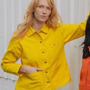 Big Bud Press 100% Cotton Work Jacket in Golden Yellow